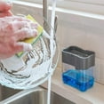 thumbnail image 3 of Portable Soap Pump Dispenser & Sponge Holder for Kitchen Dish Soap and Spongesoap Dispenser Liquid Box, 3 of 9