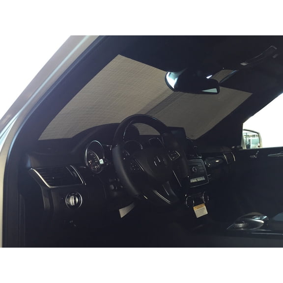 HeatShield, The Original Windshield Sun Shade, Custom-Fit for Mercedes-Benz GLS63 AMG SUV 2017, 2018, 2019, Silver Series