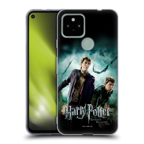 Head Case Designs Officially Licensed Harry Potter Deathly Hallows VIII Fred & George Weasley Soft Gel Case Compatible with Google Google Pixel 4a 5G