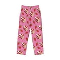 thumbnail image 4 of Goofa Strawberry Cake Printed Soft Pajama Pants for Men, Wide Leg Comfy Casual Lounge Yoga Pants-Medium, 4 of 9