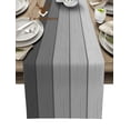 thumbnail image 2 of Wood Grain Grey Gradient Table Runner Home Wedding Table Flag Mat Table Centerpieces Decoration Party Dining Long Tablecloth, 2 of 7