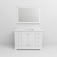 thumbnail image 5 of Dukes 48 in. W x 22 in. D White Single Bath Vanity, Cultured Marble Top, and 46 in. Mirror, 5 of 10