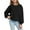 Black#01, variant on Favoffer Summer Girls' Crew Neck Lantern Long Sleeve Top Solid Color Basic Fashion Sweatshirt, Casual Home Sports Travel, 5-15Y
