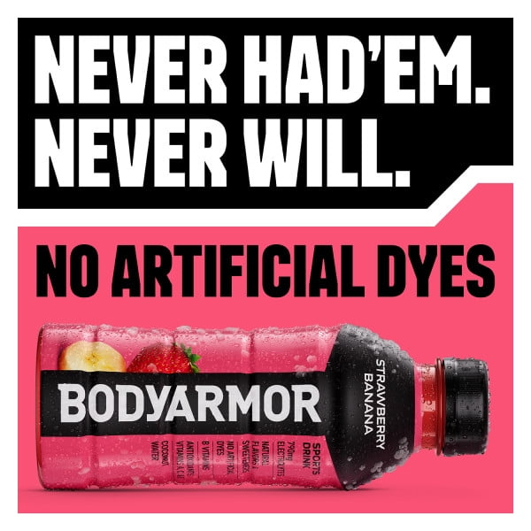 BODYARMOR Zero Sugar Watermelon Strawberry, 16 fl oz, 12 Pack photo 2