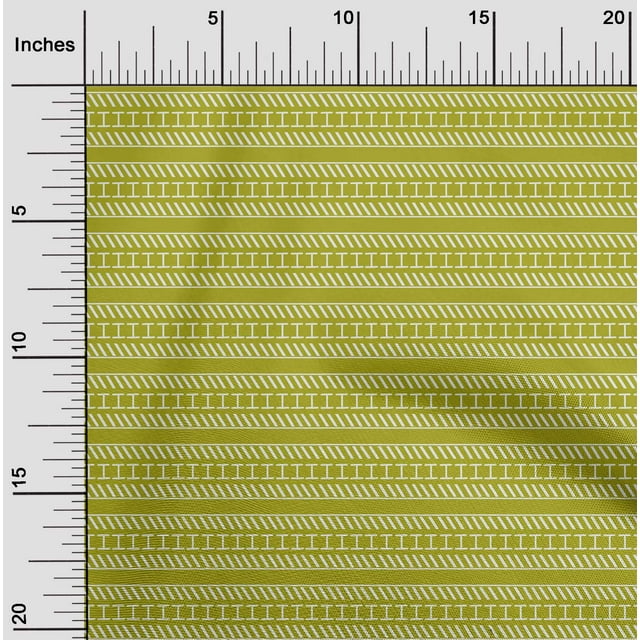 oneOone Tissu en Viscose Chiffon Imprimé Géométrique au Mètre 42 Pouces de Large