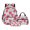 Tropical Hibiscus Plumeria Flower, variant on Xoenoiee Tropical Pineapple Plumeria Flower Print Kids Teen Backpack Set 3Pcs with Lunch Box Pencil Case Elementary School Bookbag Schoolbag Travel Daypack Rucksack Back to School Supplies for Girls