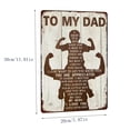 thumbnail image 3 of Letrero Metálico de Pared para El Día Del Padre: Decoración Rústica con Aspecto de Madera y Mensaje Conmovedor para Papá, Abuelo, Esposo o Figura Paterna. Letrero de Hojalata Resistente a La Decolora, 3 of 6