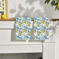 thumbnail image 3 of Lemon Blue Flowers Floral Summer Kitchen Towels Dish Towels, 18x26 Inch Seasonal Decoration Hand Towels Set of 2, 3 of 6