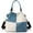 Blue, variant on Canvas Bag for Women Patchwork color collision Vintage Multi-pocket Work Shoulder Crossbody Bags for Womens