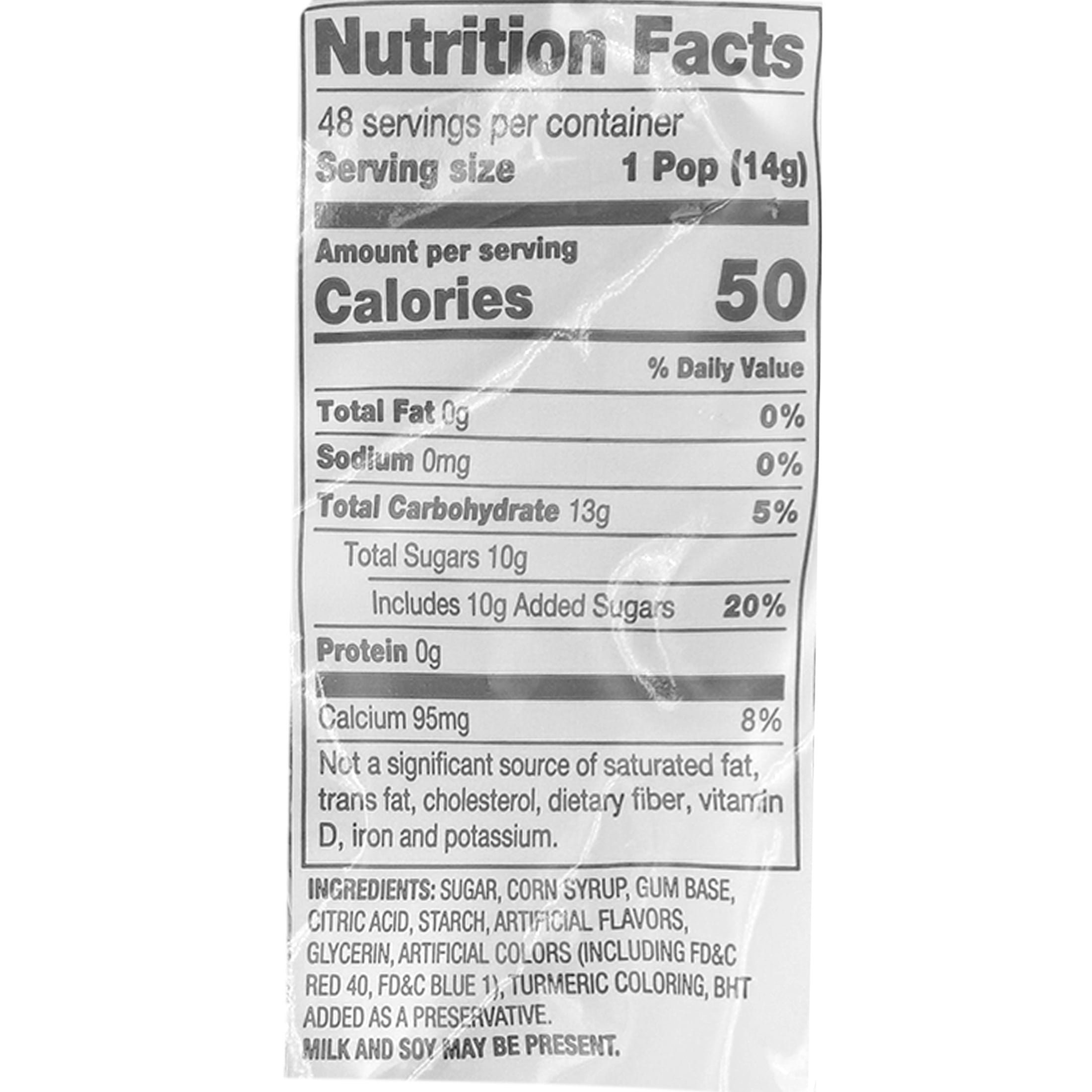Charms Blow Pops, Grape 48 count, 50 calories 24 oz. Bag