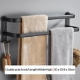 thumbnail image 2 of AMLESO Rustproof Towel Bar Shower Towel Rack Kitchen Bathroom 2 Layer 50cm, 2 of 8