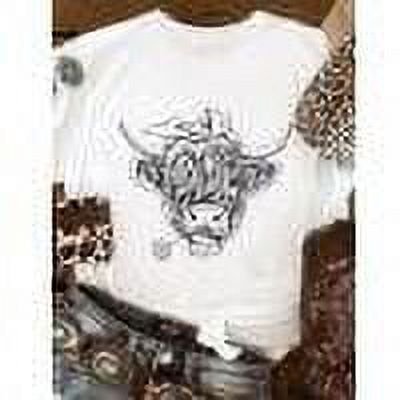 PENGXIANG Women Funny Cow T-Shirt Tee-Rose Gold-Xl