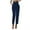 Blue, variant on Women's Satin High Waisted Pants Loose Fitting Slacks With Silk Pockets Women Casual Pants