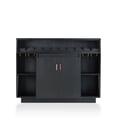 thumbnail image 5 of Bowery Hill Modern Wood Multi-Storage Buffet Cabinet in Black, 5 of 6