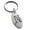 Silver, variant on Stainless Steel Letter N Initial Floral Monogram Engraved Small Oval Charm Keychain Keyring