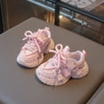 thumbnail image 3 of Dakaela 9M-6Y Baby Boys Girls Sneakers Infant Chunky Platform Casual Sneaker Toddler Breathable Walking Running Tennis Shoes Pink, 3 of 8