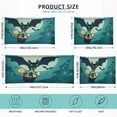 thumbnail image 3 of GZHJMY Halloween Cute Bat Flying Pillowcase Plush Pillowcase for Hair and Skin, Soft Standard Size Pillow Cases Zippered Queen Pillow Case Set of 1-21x54in Home Decor, 3 of 7