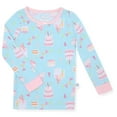 thumbnail image 2 of Sleep On It Infant & Toddler Girls 2-Piece Super Soft Jersey Snug-Fit Pajama Set with Matching Socks - Birthday , 18 Months, 2 of 5
