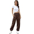 thumbnail image 4 of 2026 Petite Sweatpants for Women Baggy Drawsting High Waisted Wide Leg Sweat Pants Casual Workout Joggers with Pockets Coffee XL, 4 of 5
