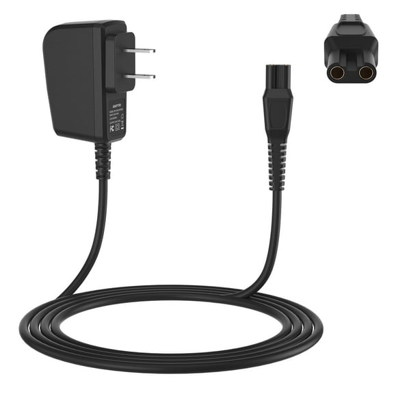 HQ8505 Charger Cord Fit for HQ8505 7000 5000 3000 Series mg5750 mg7790 Electric Shaver Beard Trimmer Adapter Power Supply Charging Cord 15V AC Adapter Power Supply Cord