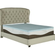 Slumber Solutions 2 Gel Memory Foam Flat Topper, Twin