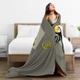thumbnail image 4 of Manta de franela Jonny Music And Quest, elegante edredón para una siesta, edredón de invierno para las cuatro estaciones, antimicrobiano, con control de olores, refrescante, ligero y antiestático,, 4 of 5