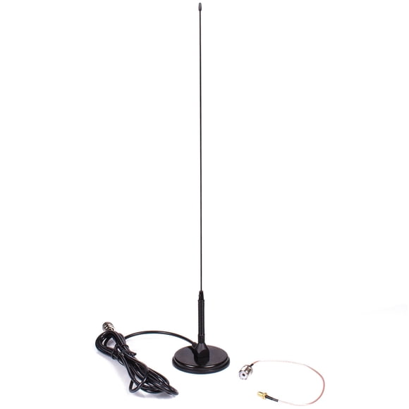 Authentic Genuine Nagoya UT-72 Super Loading Coil 20-Inch Magnetic Mount (Heavy Duty) VHF/UHF (144/430Mhz) Antenna PL-259, includes additional SMA Adaptor for BTECH and