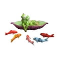 thumbnail image 2 of Escultura de Rana Sentada de Resina, Escultura Modelo de Estatua de Estatuilla de Rana, Ranas de Pareja, Adorno de Jardín de Rana para Escritorio, Estilo B, 2 of 8