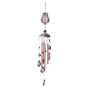 Dengmore Retro Metal Wind Chimes Garden Decoration Red Copper Color Iron Outdoor Ornament for Home Decor