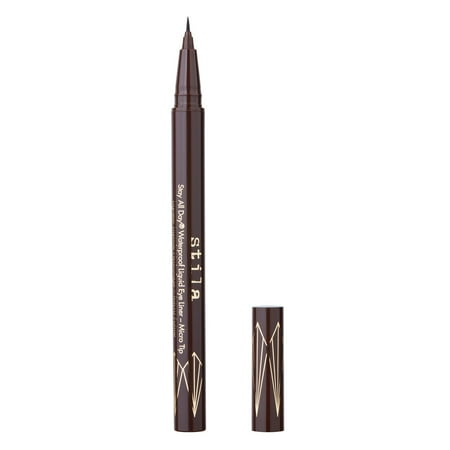 Stila Stay All Day Waterproof Liquid Eye Liner with Micro Tip, Dark Brown, 0.016 oz