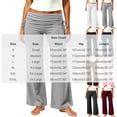 thumbnail image 4 of Hrsba Womens Yoga Pants Elastic Waist Slim Fit Stretch Pants For Women Foldable Full Length Pants, 4 of 8