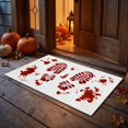 thumbnail image 4 of Halloween Doormat Bloody Boot Print Entry Rug Non Slip Indoor Outdoor 16"x24" 1 Pc, 4 of 4