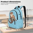 thumbnail image 6 of KUIFORTI Otter Brown School Bag and Lunch Bag Set of 4 Boys Backpack with Pencil Case Water Bottle Sleeve for Elementary Primary Middle School Students, 6 of 7