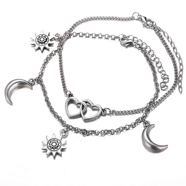 Xihbxyly Pulseras de Pie para Mujer, Joyería de Playa para Pies.