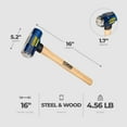 thumbnail image 6 of Estwing 4 Pound Head Hard Face Stake Sledge Hammer with 16" Hickory Handle, 6 of 7