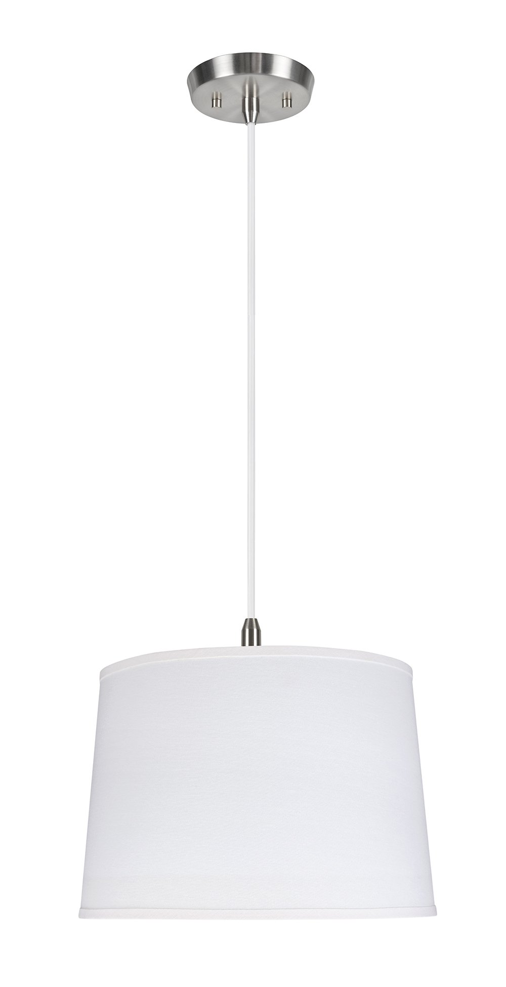 Aspen Creative Beige Pendant Ceiling Light - Empire Fabric Shade, 14" Width, Oil Rubbed Bronze Finish - View #6