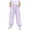 Purple, variant on Xyant Lightweight Silky Jogger Pants for Girls Kids Warm Weather Cargo Loose High Waisted Pants (Purple,15-16 Years)