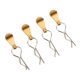 thumbnail image 4 of Clip de carrocería RC metálico de 4 piezas, con tira, adecuado para piezas de actualización de automóviles de control remoto 1 / 8 1 / 10, dorado, 4 of 10