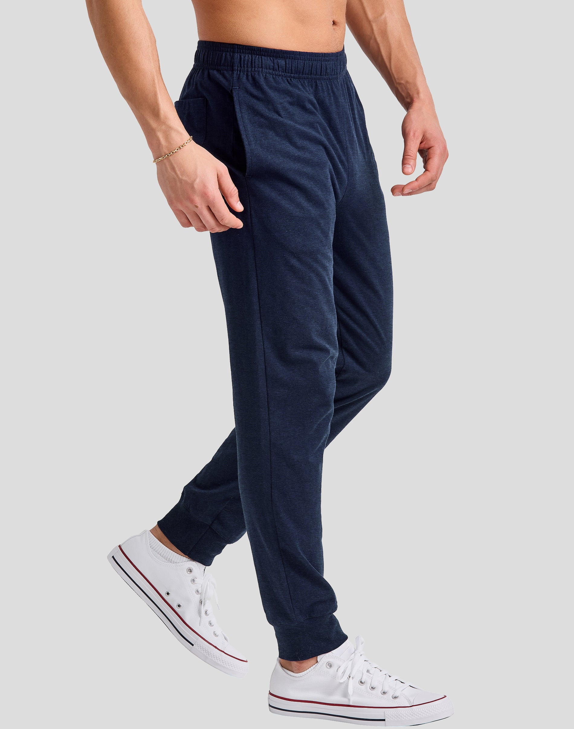 Hanes Originals Joggers Pockets Men's Tri-Blend Lightweight Drawcord Elastic Waistband 30.5" inseam