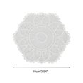 thumbnail image 2 of Unique Bargains 1 Pc Durable Embroidery Drink Coaster White, 2 of 5
