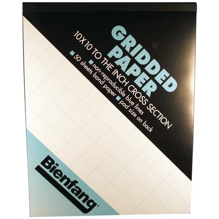 Bienfang Designer Grid Paper Pad, 4x4 Grid, 8.5" x 11"