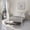 White, variant on Twin Bed with Trundle, Platform Bed Frame with Headboard and Footboard, for Bedroom Small Living Space,No Box Spring Needed,White
