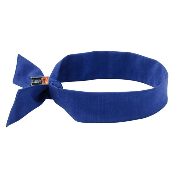 Ergodyne Chill-Its® 6700FR Evaporative FR Cooling Bandana - Tie, Blue