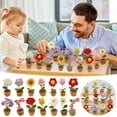 thumbnail image 5 of Nrmvnmi Mini Crochet Sunflower Potted Plant,Knitted Fake Plum Blossom for Bathroom Home Kitchen Rustic Table Centerpiece Shelf Decor, 5 of 9