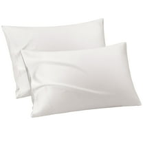 Unique Bargains Breathable Cotton Envelope Closure Pillowcases 2 Pcs Isabelline Queen