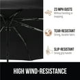 thumbnail image 3 of GORILLA GRIP Wind and Tear Resistant Compact Rain Umbrella, 11.5 inch Compact Size, Black, 3 of 10