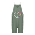 thumbnail image 2 of UPPADA Prime Deals Day Today 2024 Jumpsuits for Women Dressy Sleeveless Straps Rompers Casual Wide Leg Overalls Loose One Piece Romper with Pockets Women Jumpsuits Dressy, 2 of 3