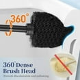 thumbnail image 3 of Toilet Bowl Brush Holder Set: 2 Pack Modern Deep Cleaning Bathroom Toilet Scrubber with Caddy for Rv - Rim Decorative Accessories Cleaner Brushes for Toilet - Black, 3 of 7