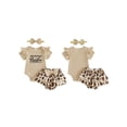 thumbnail image 2 of AceBaby Infant Baby Girl Summer Leopard Print Skirt 3Pcs Outfit Set for 0-18M,95% Cotton, 2 of 9