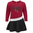 thumbnail image 2 of Girls Infant Cardinal/Black Arizona Cardinals Heart to Heart Jersey Tri-Blend Dress, 2 of 3